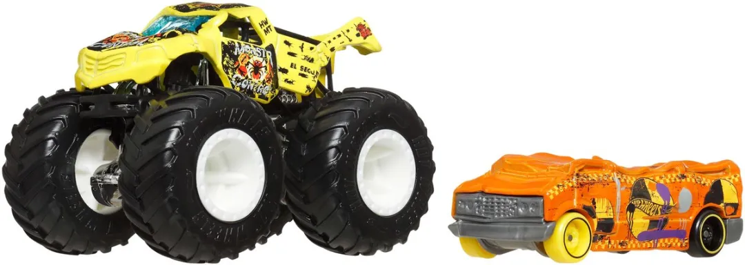 Hot Wheels Monster Truck Totaled JJT54 - 2-delig Meerkleurig
