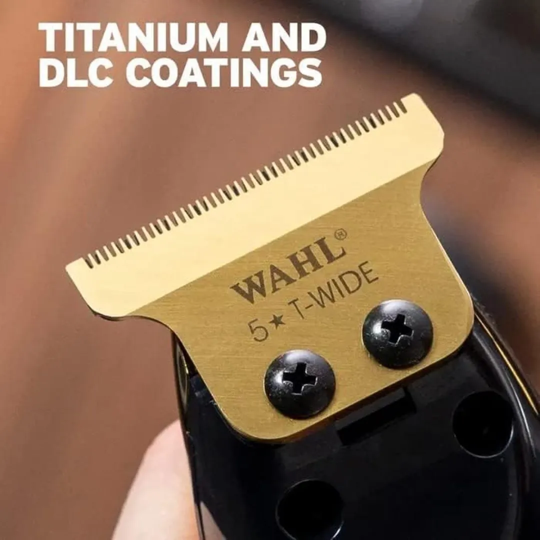 Wahl Opzetkam Gold Detailer T-Wide - Zwart