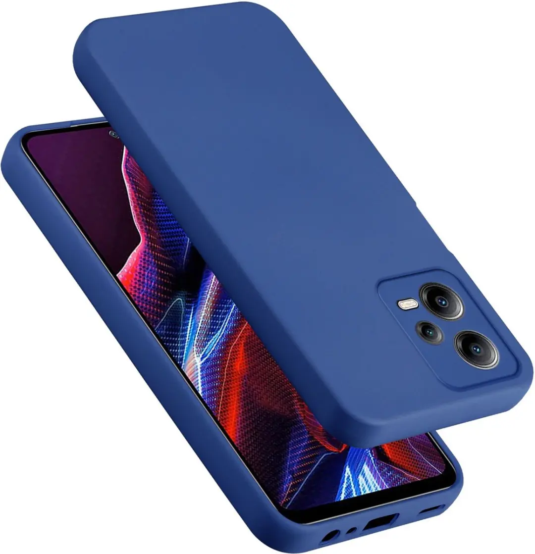 Cadorabo Hoesje geschikt voor Xiaomi Poco X5 5G in LIQUID BLAUW