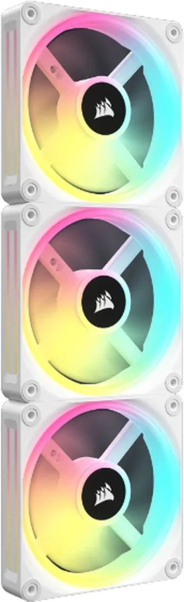 Corsair QX120 RGB Starter Kit CO-9051006-WW - 3x Ventilatoren - iCUE LINK-hub - Wit