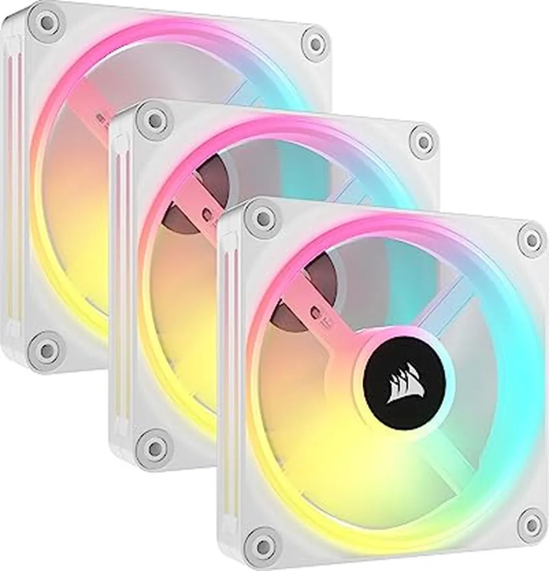 Corsair QX120 RGB Starter Kit CO-9051006-WW - 3x Ventilatoren - iCUE LINK-hub - Wit - afbeelding 6 van 6