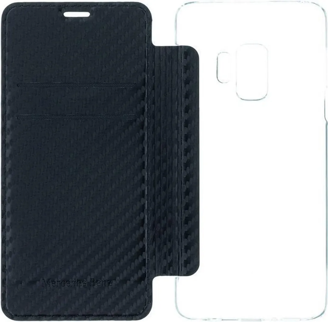 Mercedes-Benz Dynamic Carbon Hoes Samsung Galaxy S9 - 2 Stuks - Zwart