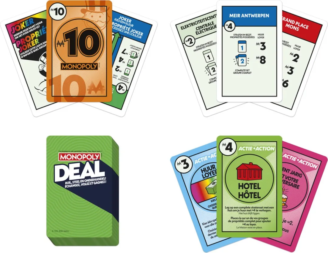 Monopoly Deal Kaartspel Belgische Editie - 5 Spelers
