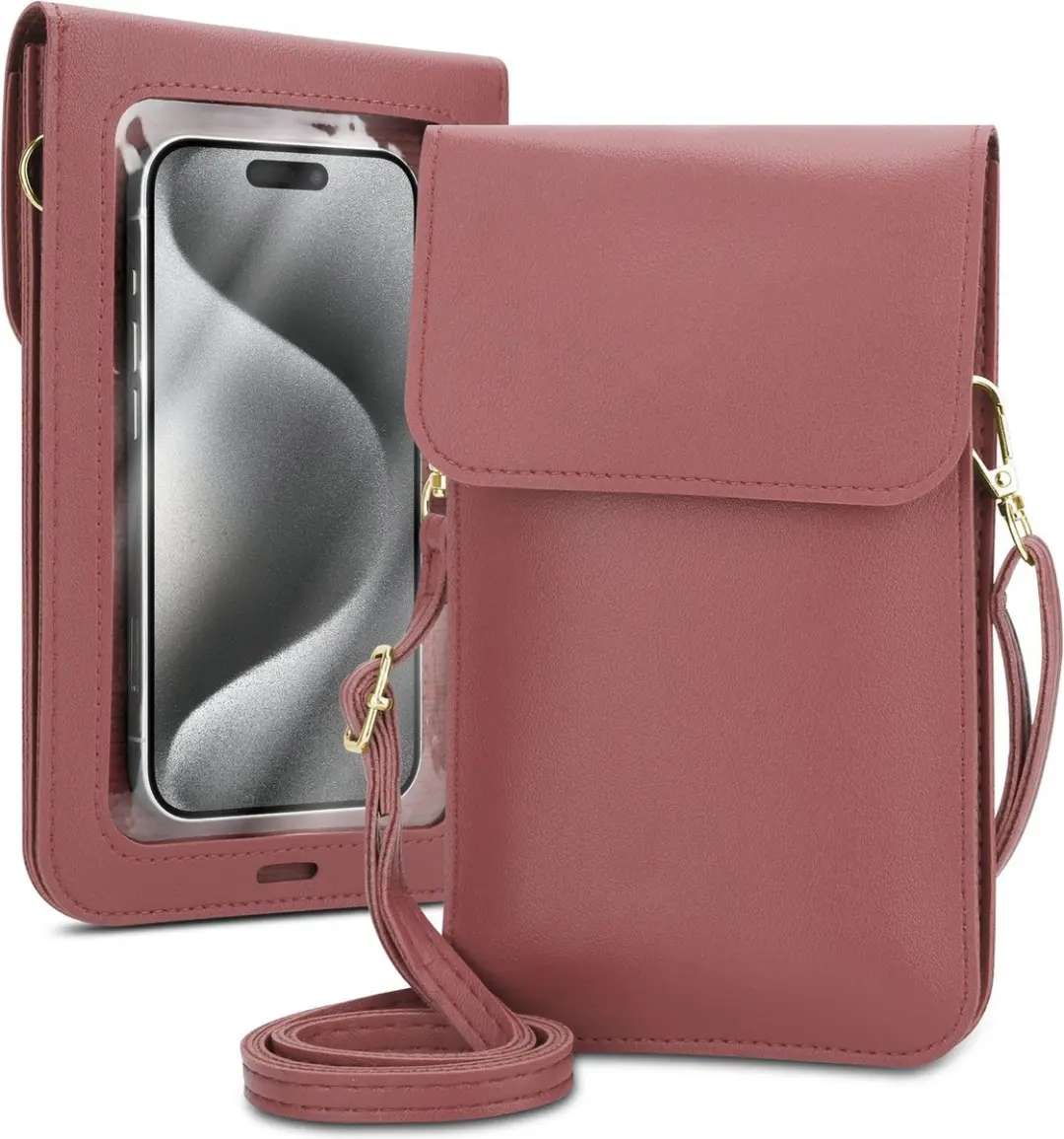 Mobielhoesje geschikt voor Huawei MATE RS in ROZE Etui Case Cover Handtas voor d