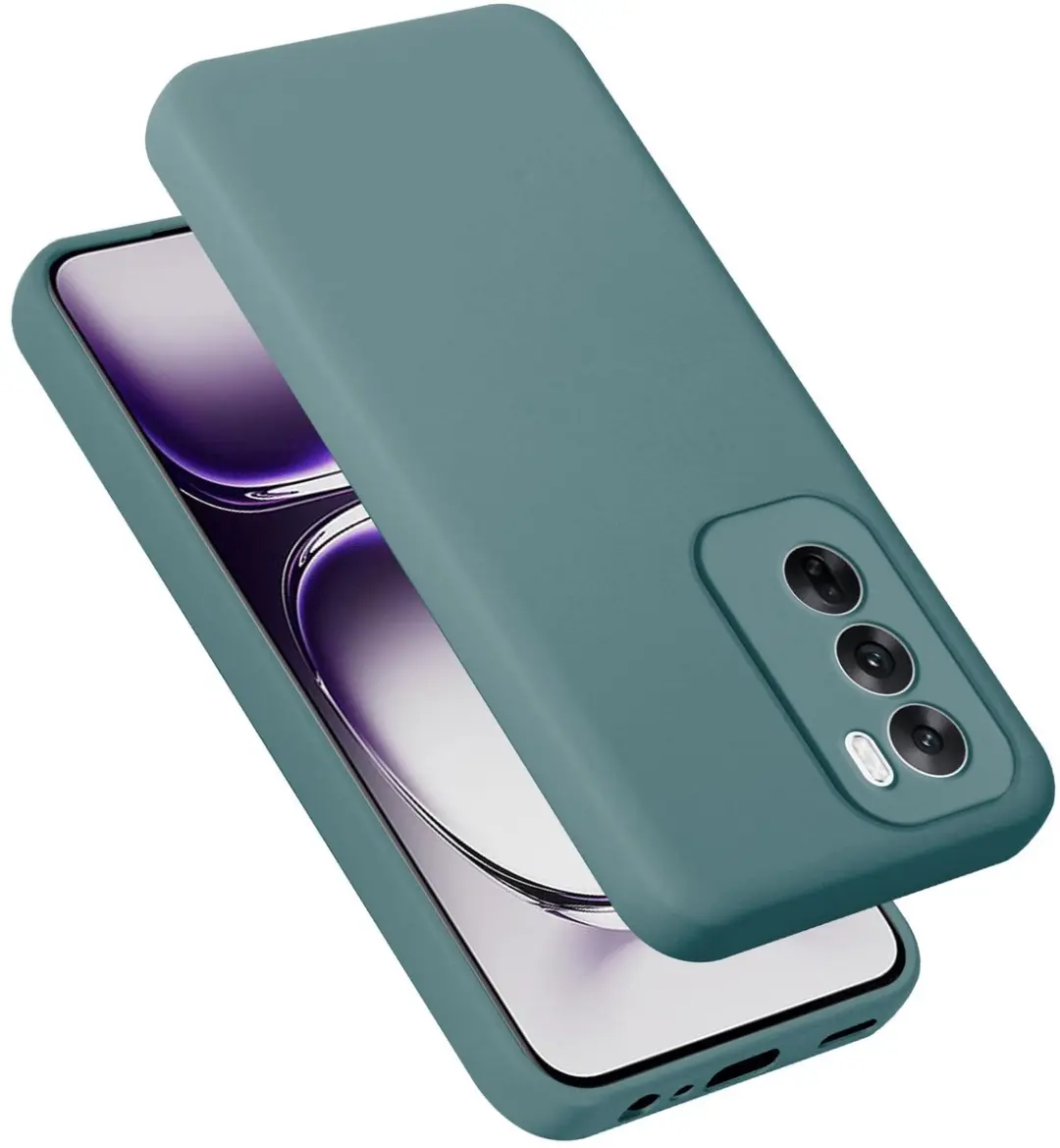 Cadorabo Hoesje geschikt voor Oppo Reno 12 in LIQUID GROEN