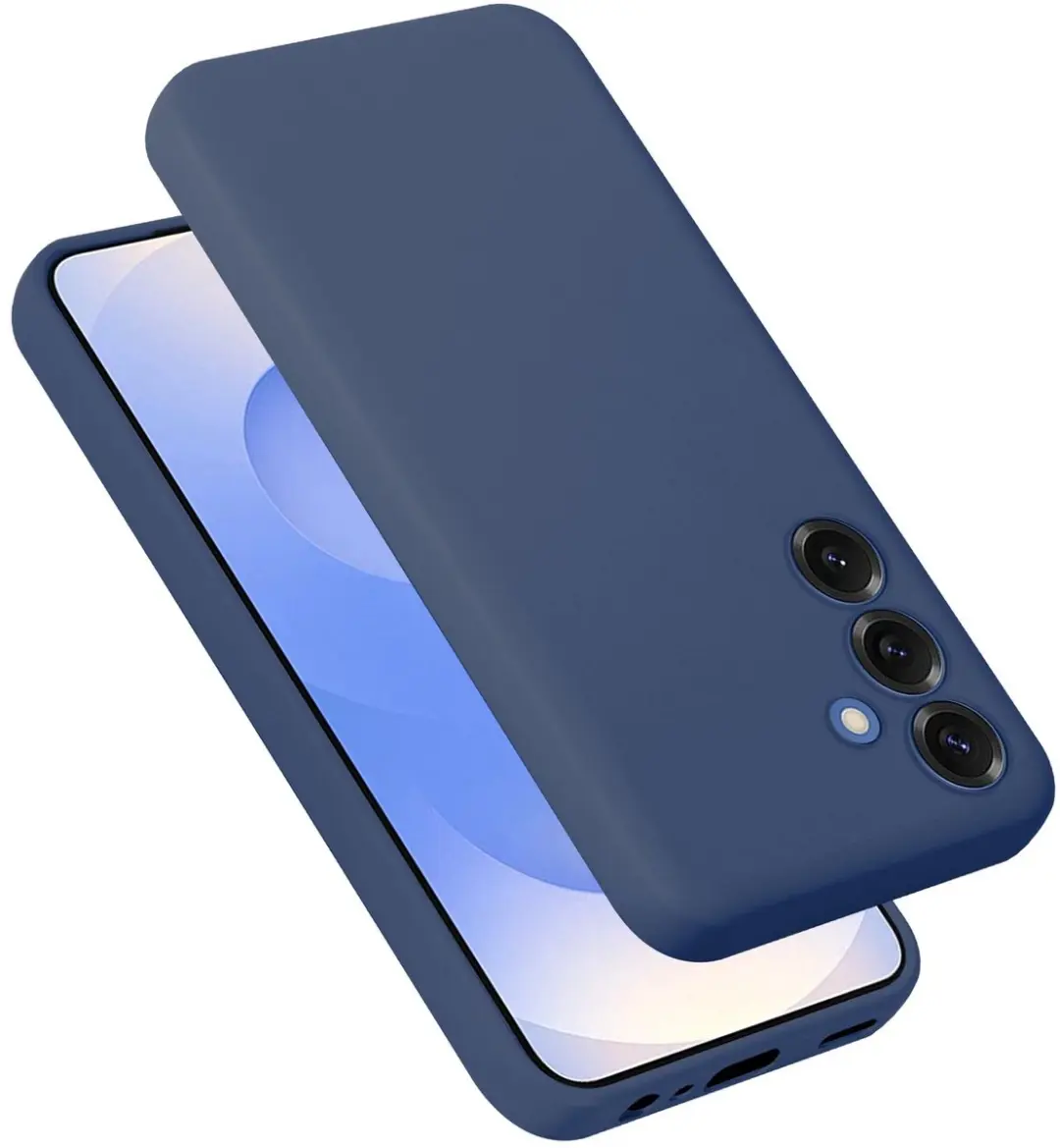 Cadorabo Hoesje geschikt voor Samsung Galaxy S25 Plus in LIQUID BLAUW