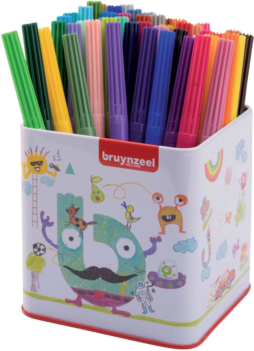 Bruynzeel Viltstiften Medium 48 Stuks