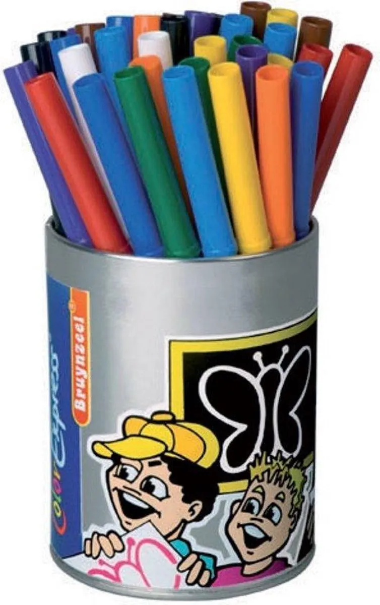 Bruynzeel Viltstiften Medium 48 Stuks - Assortiment