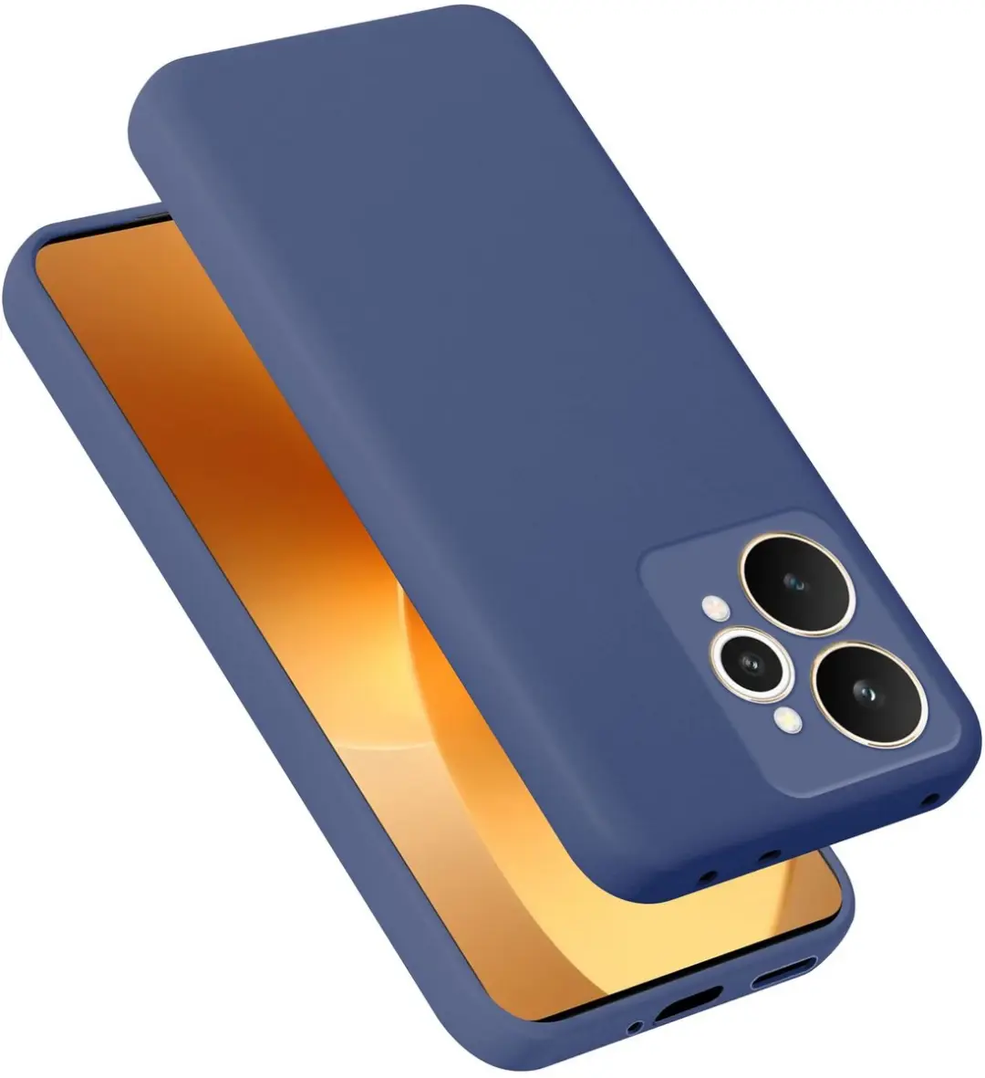 Cadorabo Hoesje geschikt voor Realme 15 5G Case in Liquid Blauw Beschermhoes gem