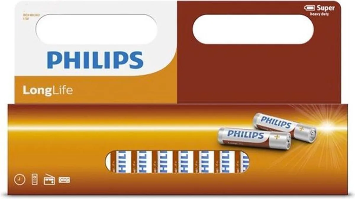Philips Longlife AAA Batterijen