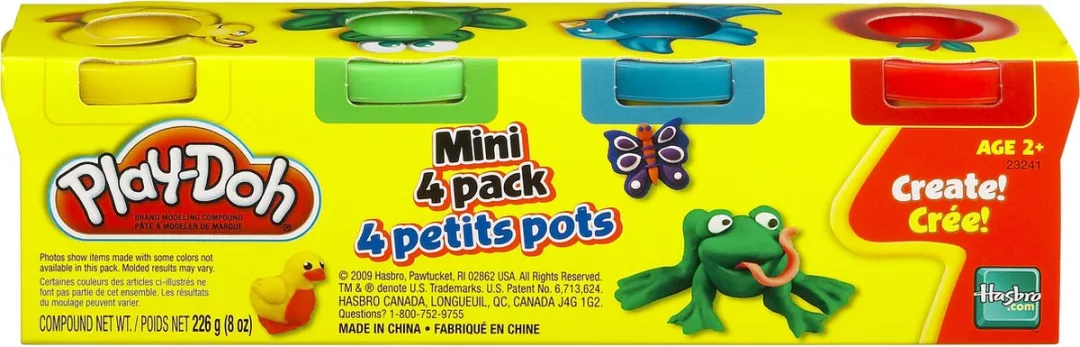 Hasbro Play-Doh Boetseerklei - 4 Tubes 224g