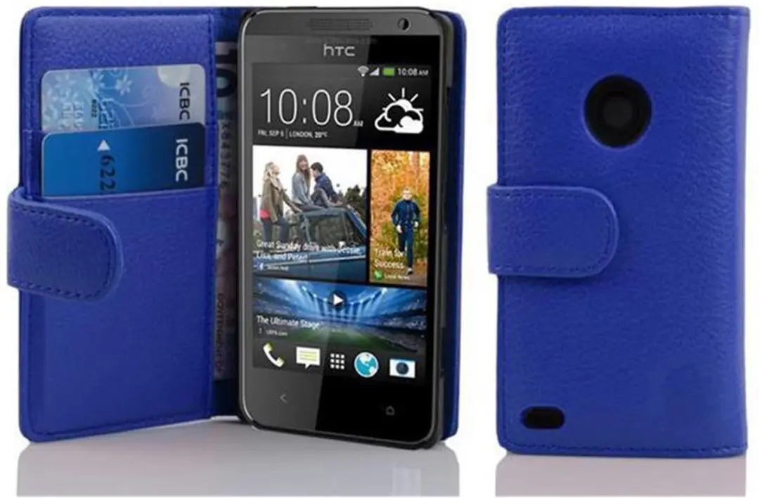 Cadorabo Hoesje geschikt voor HTC Desire 300 in KONINGSBLAUW
