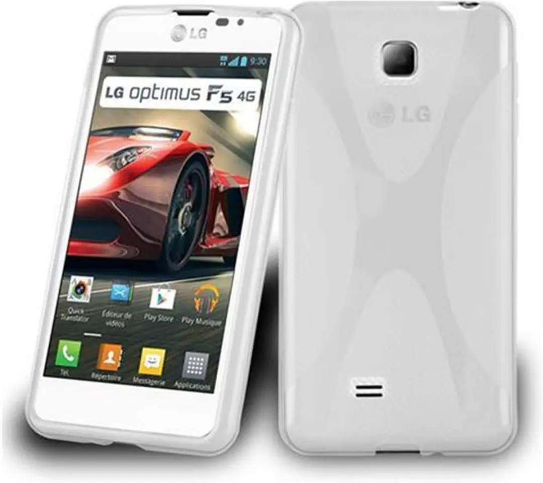 Cadorabo Hoesje geschikt voor LG OPTIMUS F5 / LUCID 2 in SEMI-TRANSPARANT