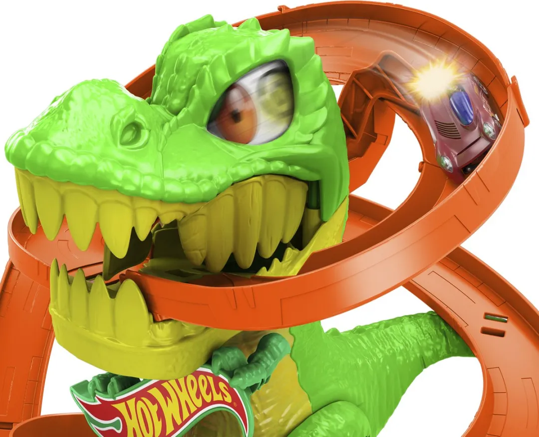 Hot Wheels T-Rex Vurig Gevecht Loopingbaan JBM73 - Multicolor