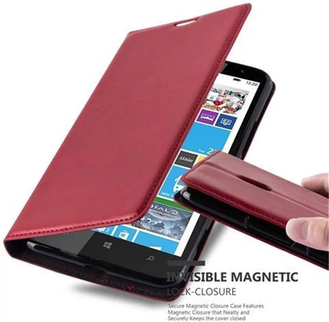 Cadorabo Hoesje geschikt voor Nokia Lumia 1320 in APPEL ROOD
