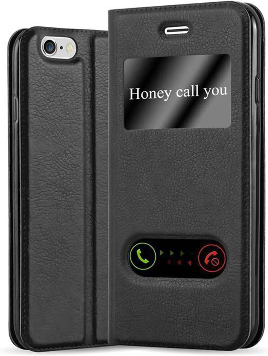 Cadorabo Hoesje geschikt voor Apple iPhone 6 PLUS / 6S PLUS in KOMEET ZWART