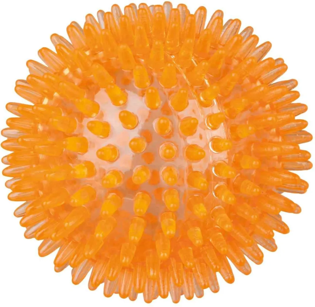 Trixie Egelbal TPR - 8 cm - Oranje - afbeelding 2 van 2