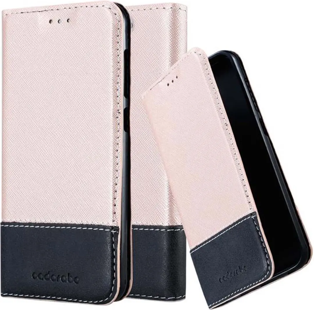 Cadorabo Hoesje geschikt voor HTC ONE A9 in ROSE GOUD ZWART