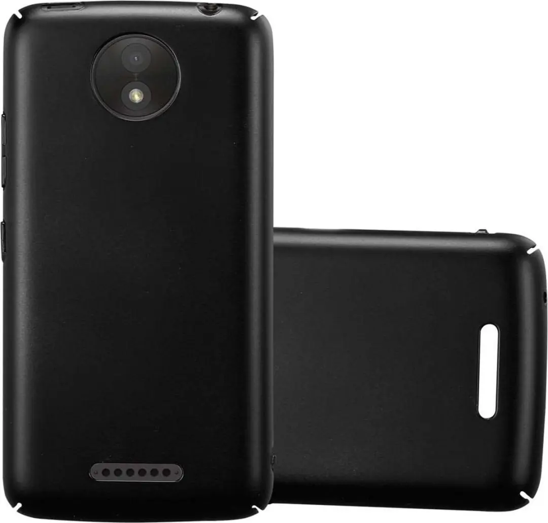 Cadorabo Hoesje geschikt voor Motorola MOTO C PLUS in METAAL ZWART