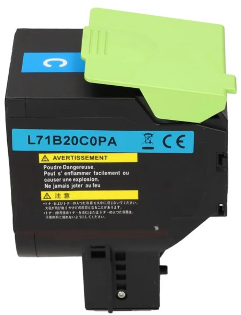 PrintAbout Lexmark 71B20C0 Toner Cyaan - 2.300 pagina's