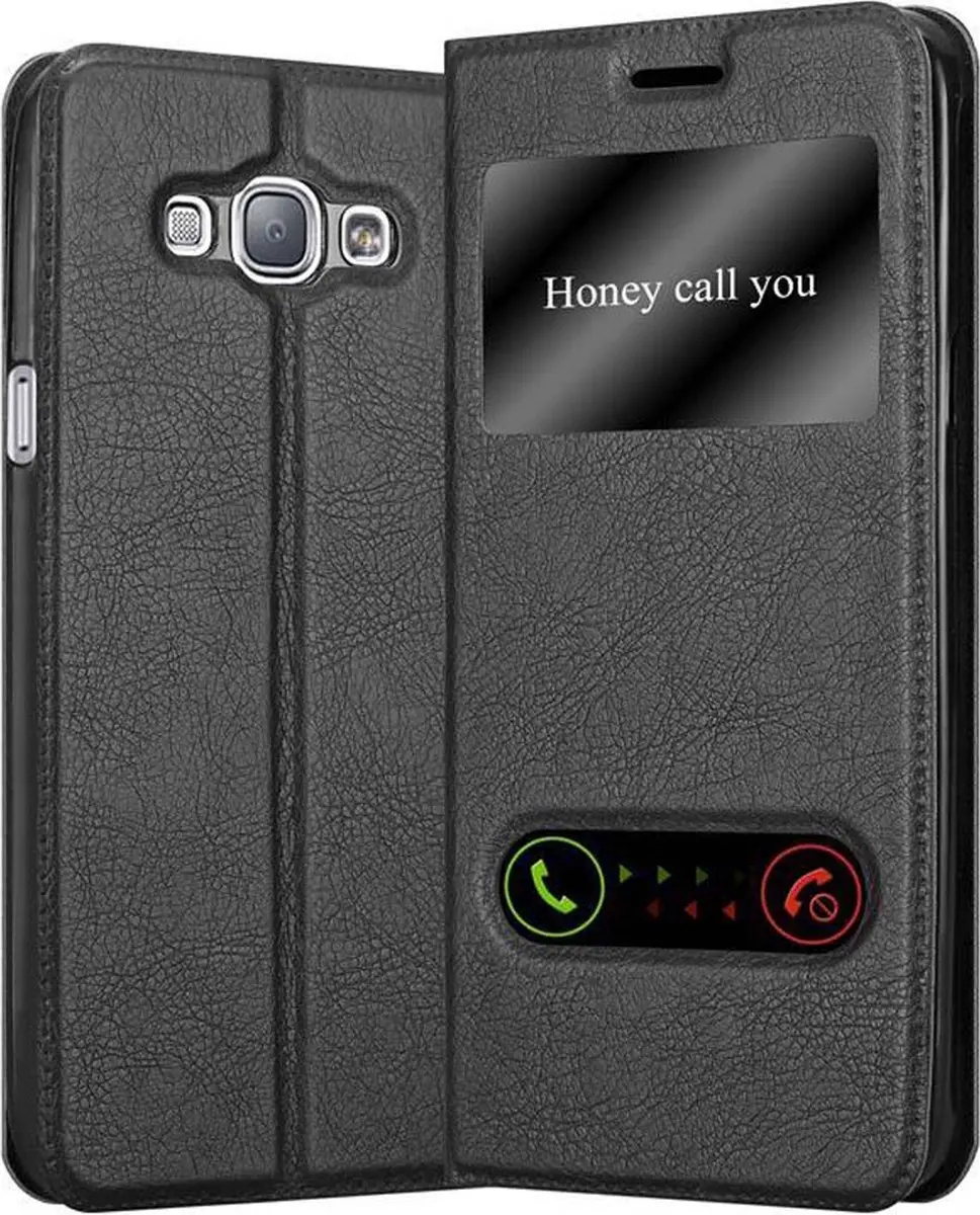 Cadorabo Hoesje geschikt voor Samsung Galaxy A8 2015 in KOMEET ZWART