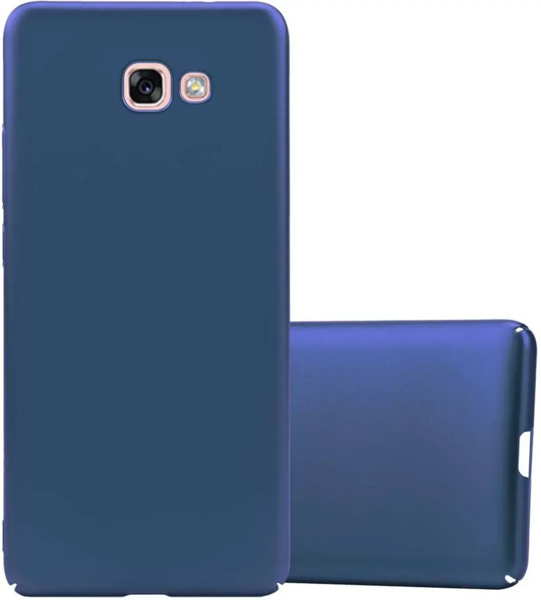 Cadorabo Hoesje geschikt voor Samsung Galaxy A7 2017 in METAAL BLAUW
