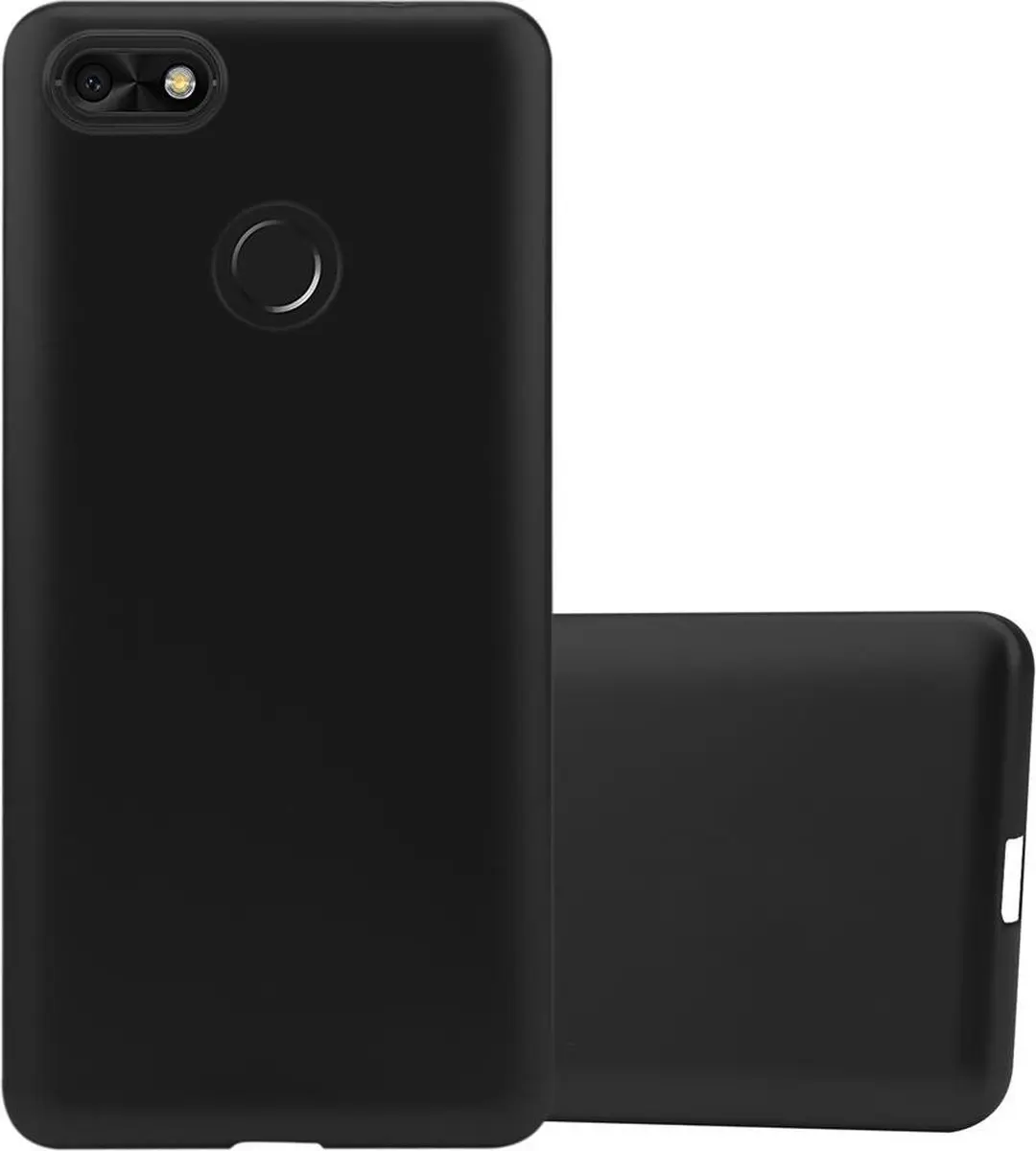 Cadorabo Hoesje geschikt voor Huawei Y6 PRO 2017 in METALLIC ZWART