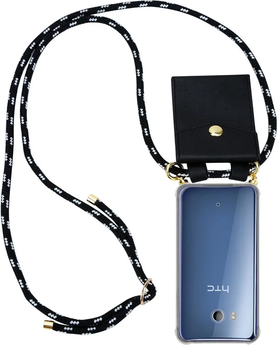 Cadorabo Hoesje geschikt voor HTC OCEAN / U11 in ZWART ZILVER