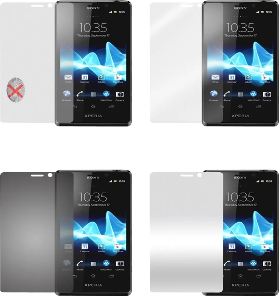 Cadorabo Schermbeschermers geschikt voor Sony Xperia T
