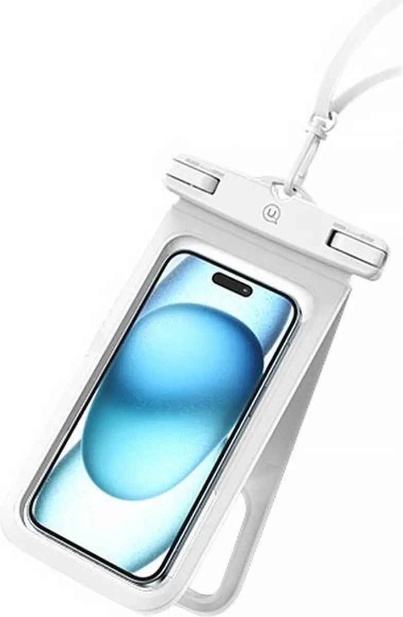 USAMS Universeel Waterdicht Hoesje FSD1402 - IP68 - Wit - afbeelding 5 van 6