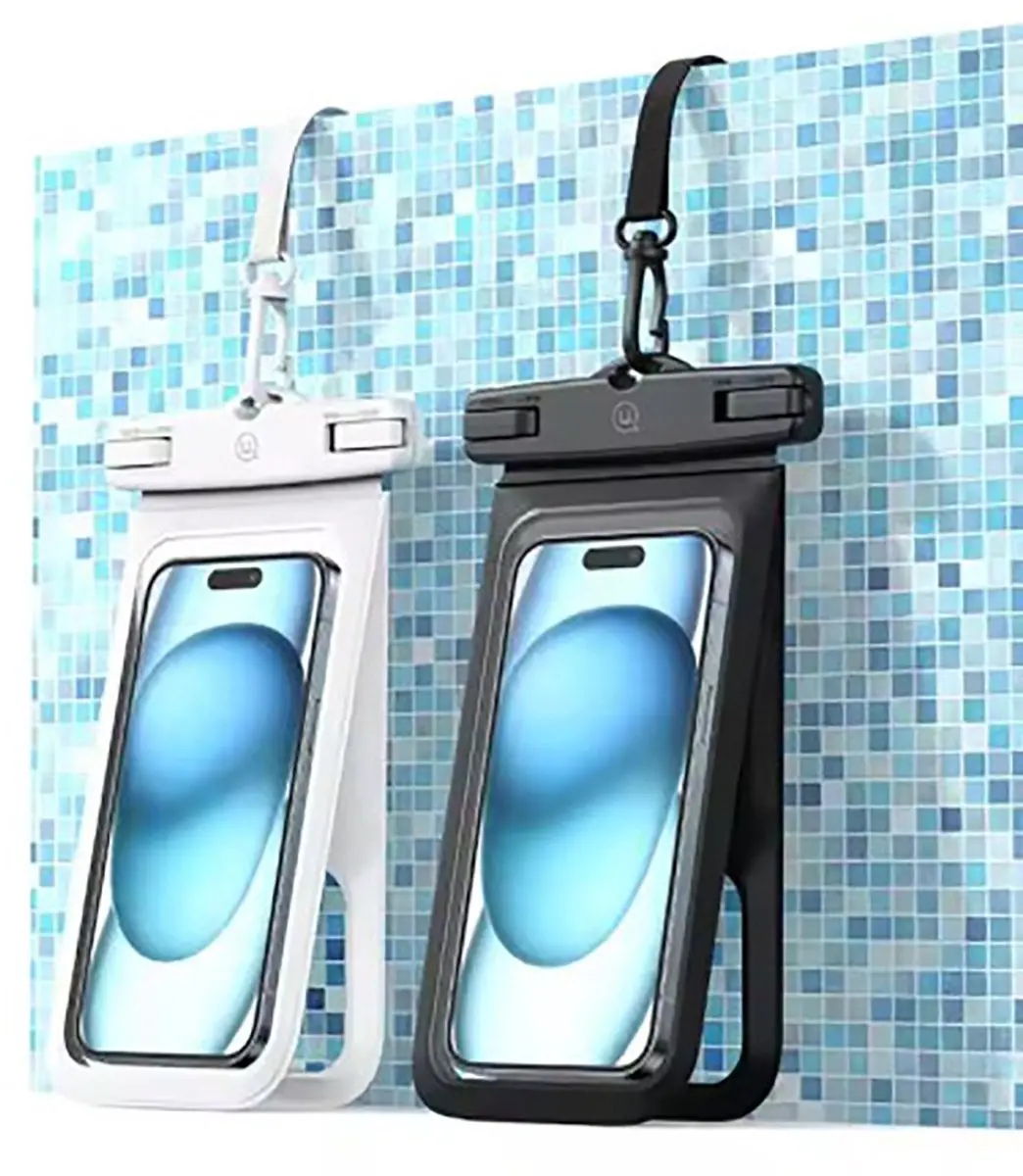USAMS Universeel Waterdicht Hoesje FSD1402 - IP68 - Wit - afbeelding 3 van 6