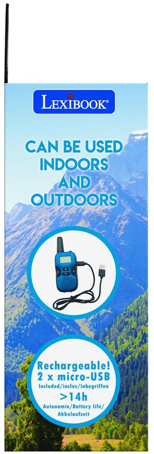 Lexibook TW43 Walkie-Talkie 5km - Blauw - afbeelding 4 van 6