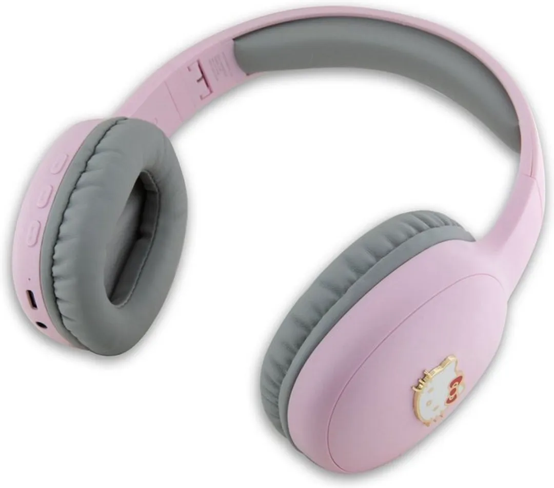Hello Kitty HKBH Bluetooth Koptelefoon - Bicolor Roze/Grijs - afbeelding 2 van 4