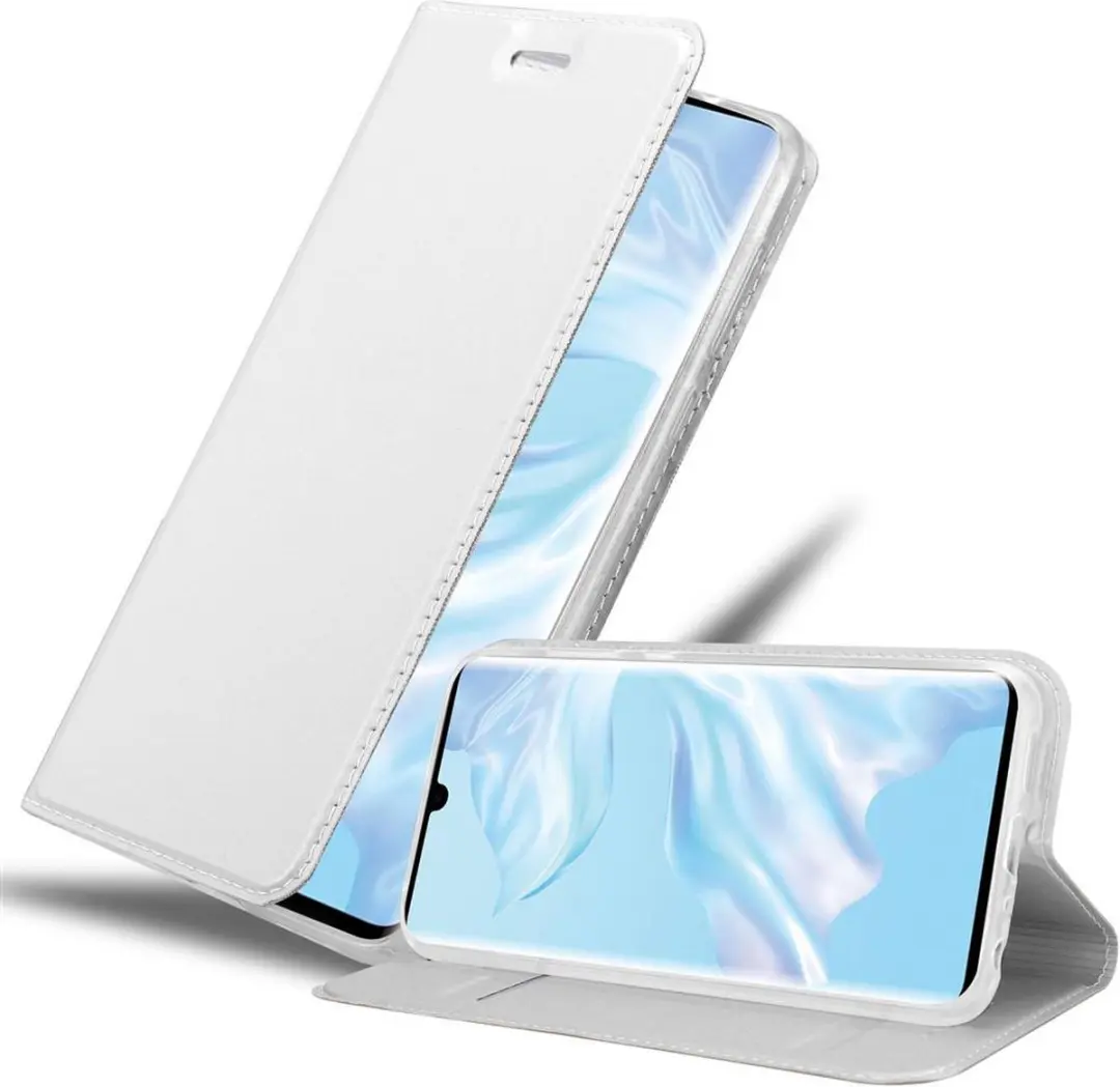Cadorabo Hoesje geschikt voor Huawei P30 PRO in CLASSY ZILVER