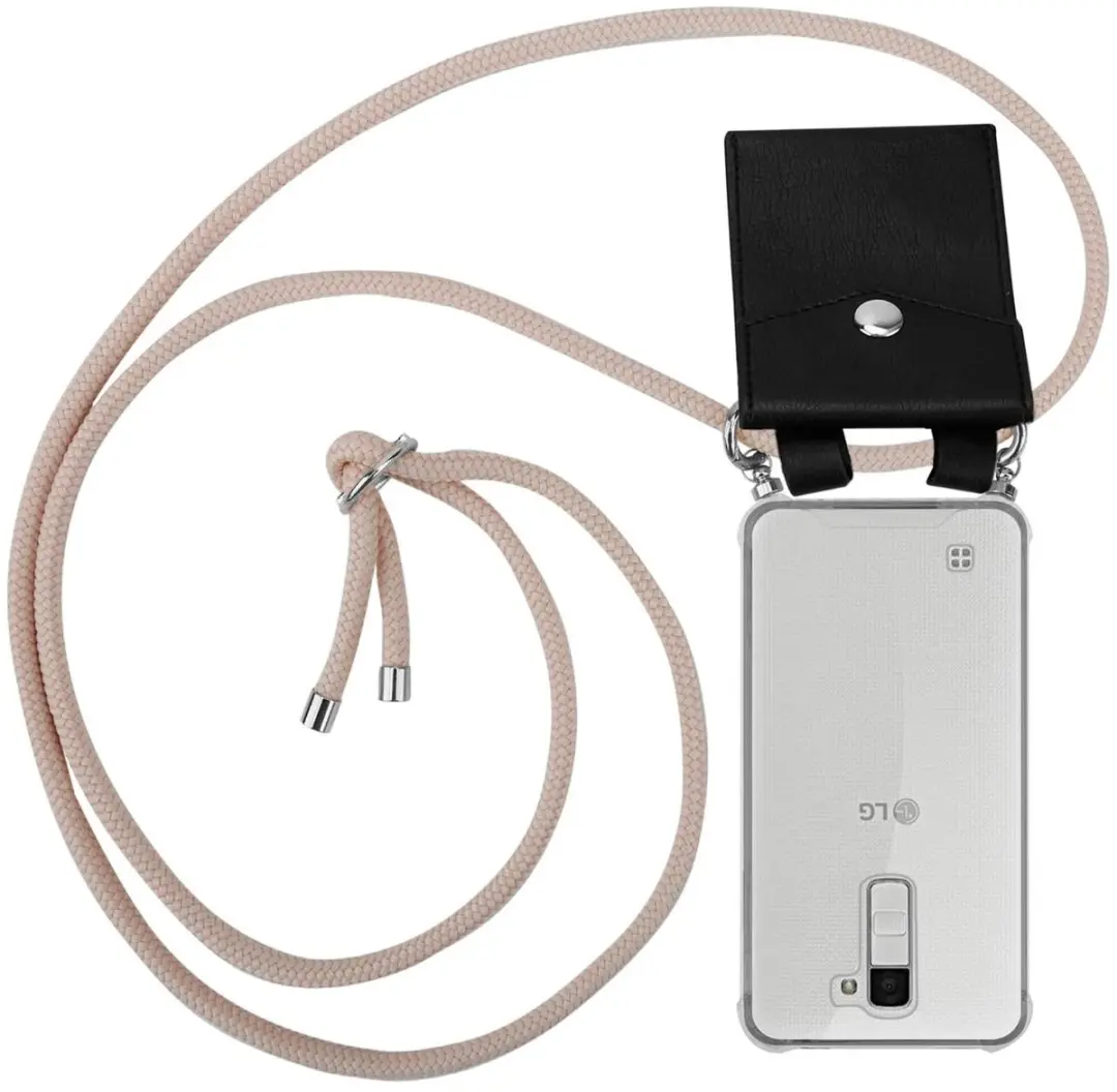 Cadorabo Hoesje geschikt voor LG K10 2016 in PEARLY ROSE GOUD