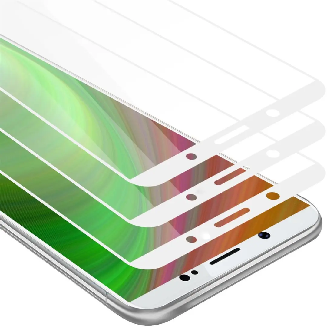 Cadorabo 3x Screenprotector geschikt voor Vivo Y71 Volledig scherm pantserfolie