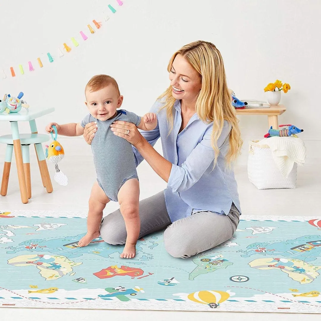 Skip Hop Little Travellers Omkeerbare Speelmat - Blauw