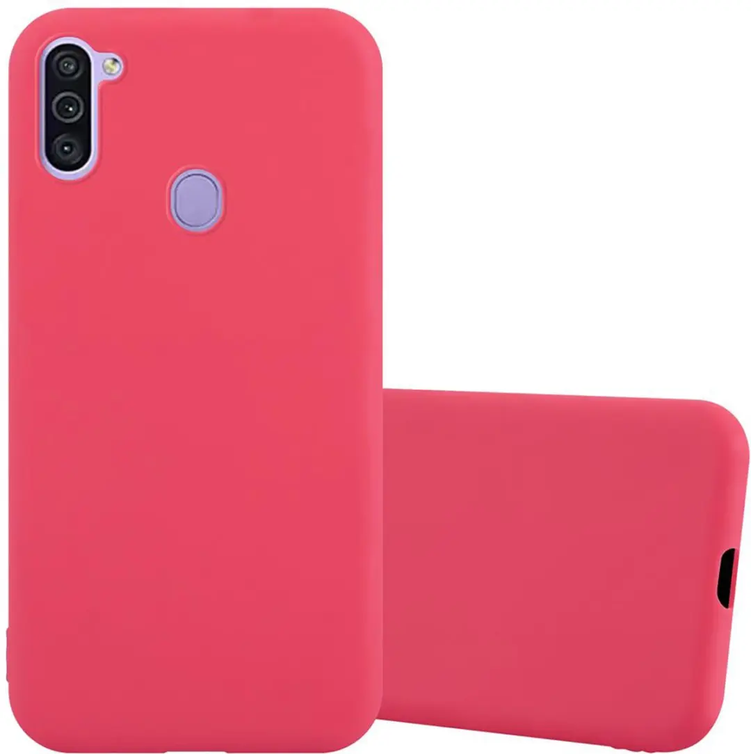 Cadorabo Hoesje geschikt voor Samsung Galaxy A11 / M11 in CANDY ROOD