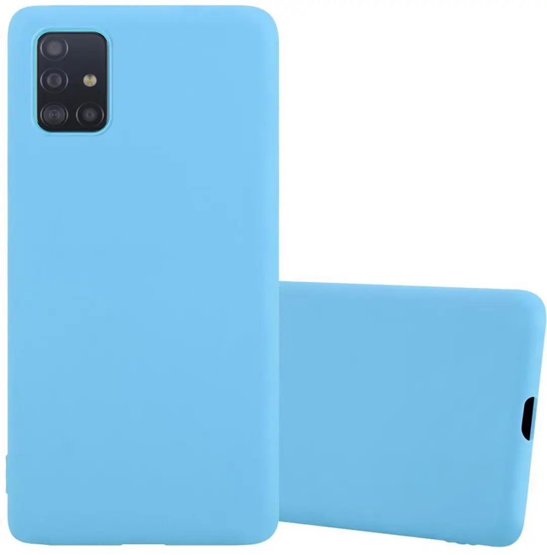 Cadorabo Hoesje geschikt voor Samsung Galaxy A51 5G in CANDY BLAUW