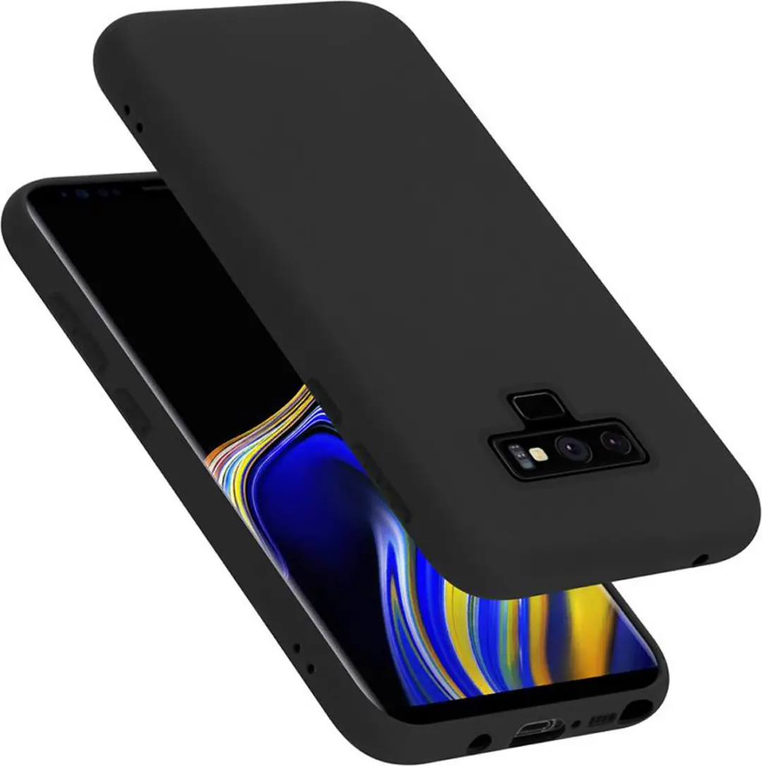 Cadorabo Hoesje geschikt voor Samsung Galaxy NOTE 9 in LIQUID ZWART