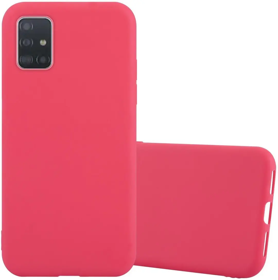 Cadorabo Hoesje geschikt voor Samsung Galaxy A52 (4G / 5G) / A52s in CANDY ROOD