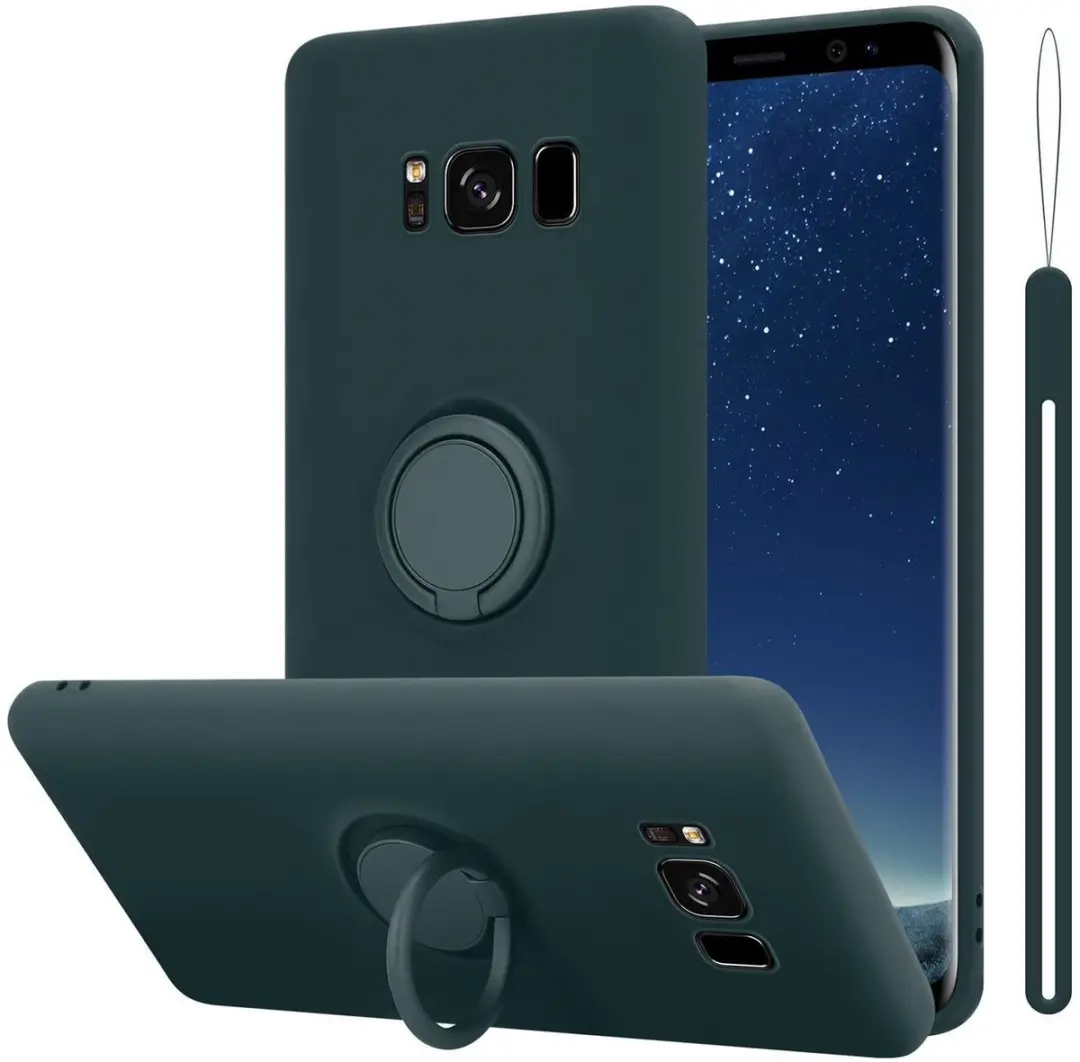 Cadorabo Hoesje geschikt voor Samsung Galaxy S8 in LIQUID GROEN