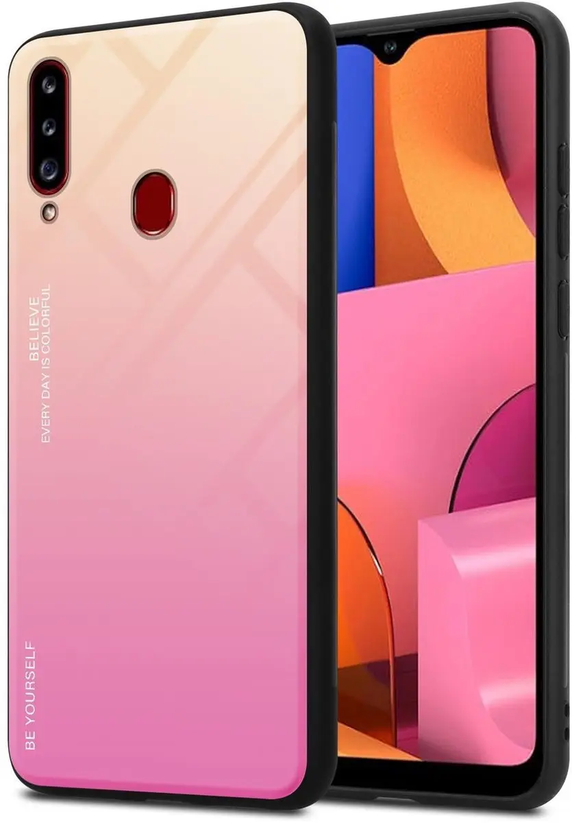 Cadorabo Hoesje geschikt voor Samsung Galaxy A20s in GEEL