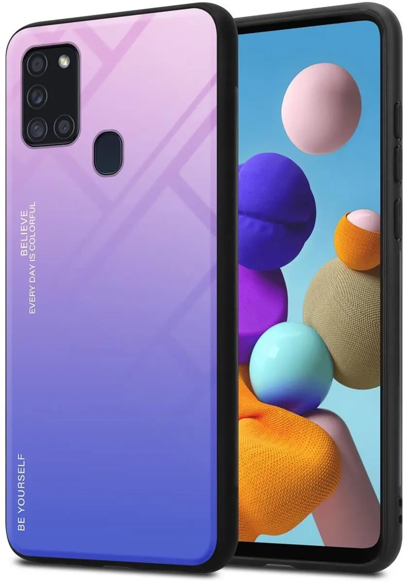 Cadorabo Hoesje geschikt voor Samsung Galaxy A21s in ROZE