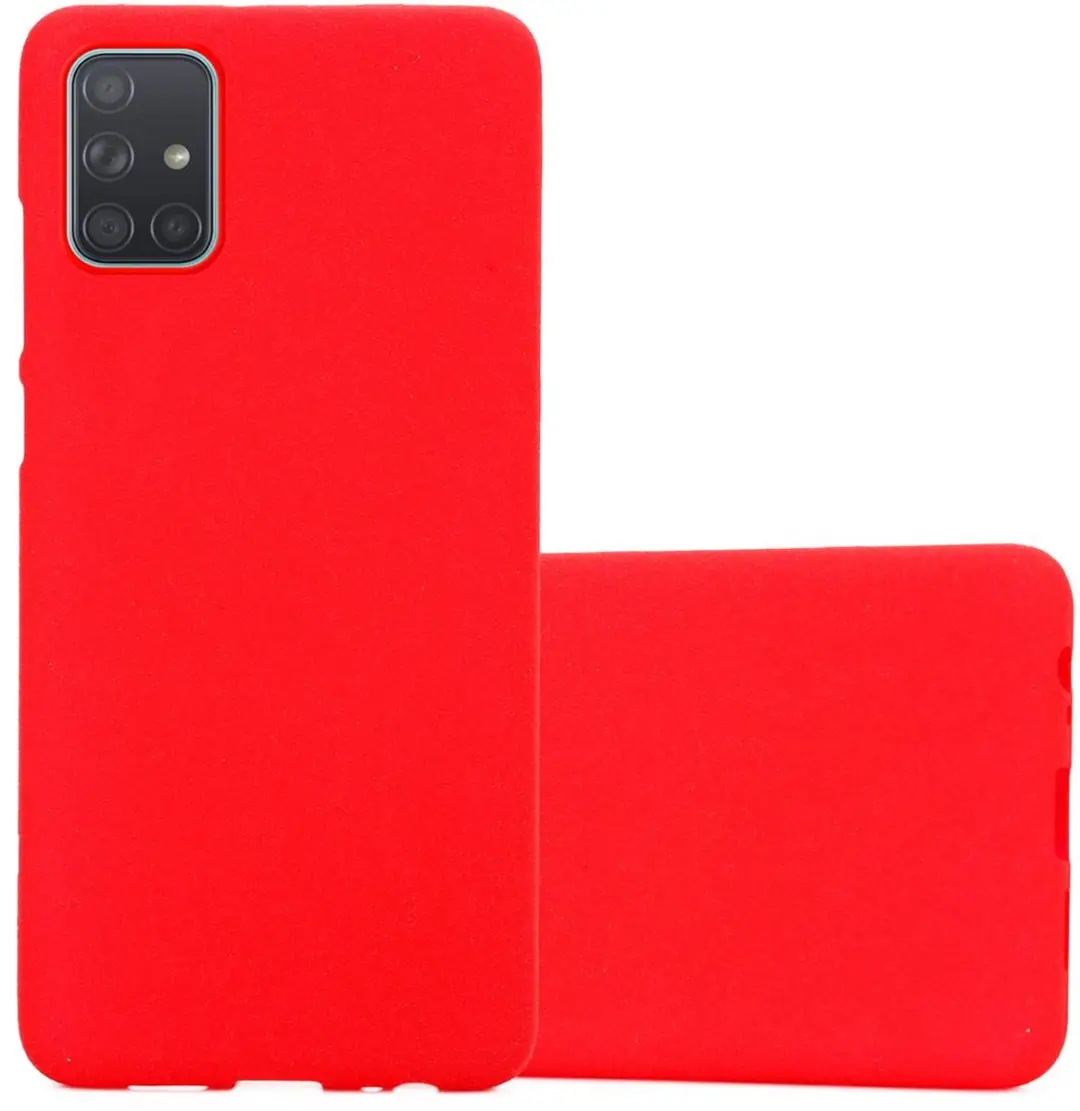Cadorabo Hoesje geschikt voor Samsung Galaxy A71 4G in FROST ROOD