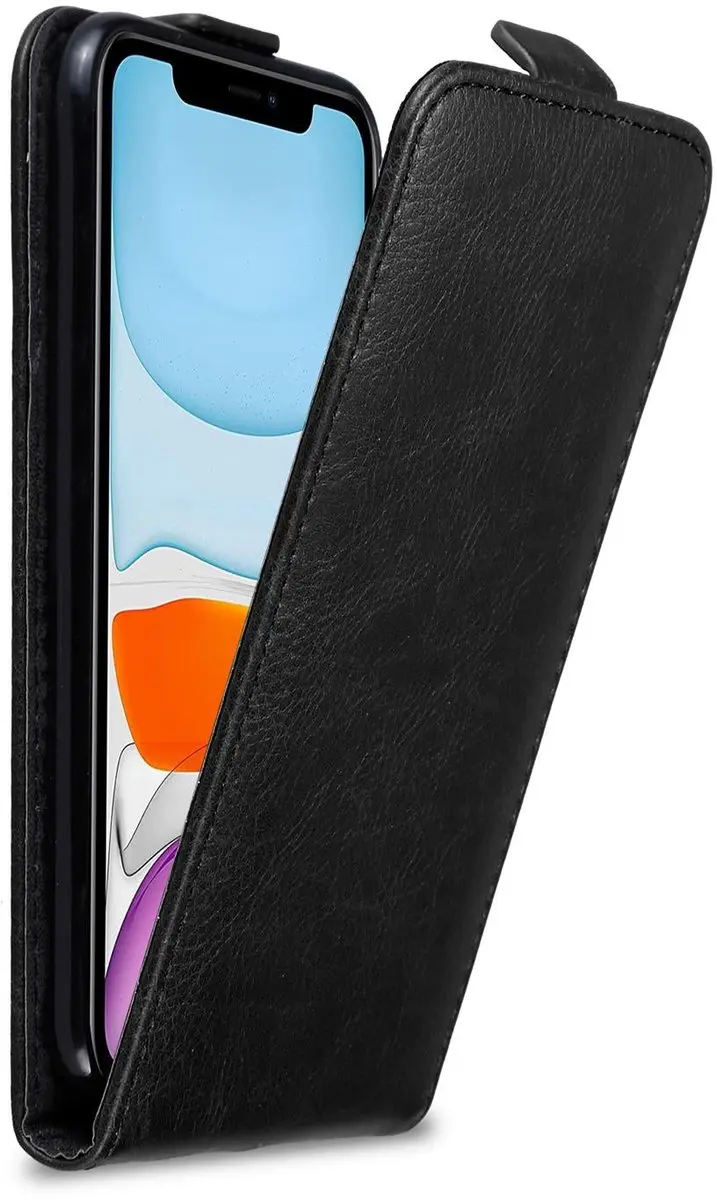 Cadorabo Hoesje geschikt voor Apple iPhone 11 in ZWARTE NACHT