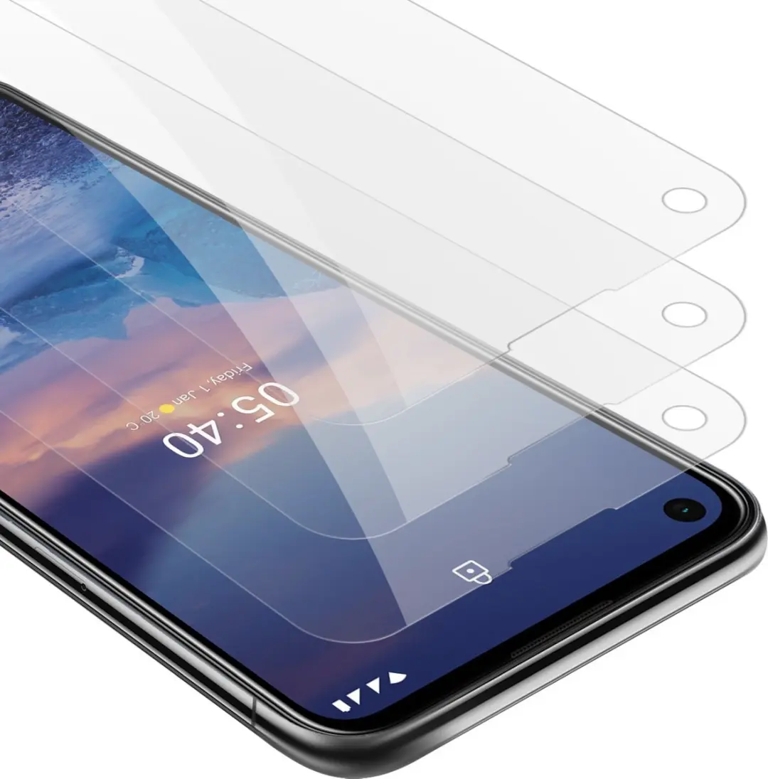 Cadorabo 3x Screenprotector geschikt voor Nokia 5.4