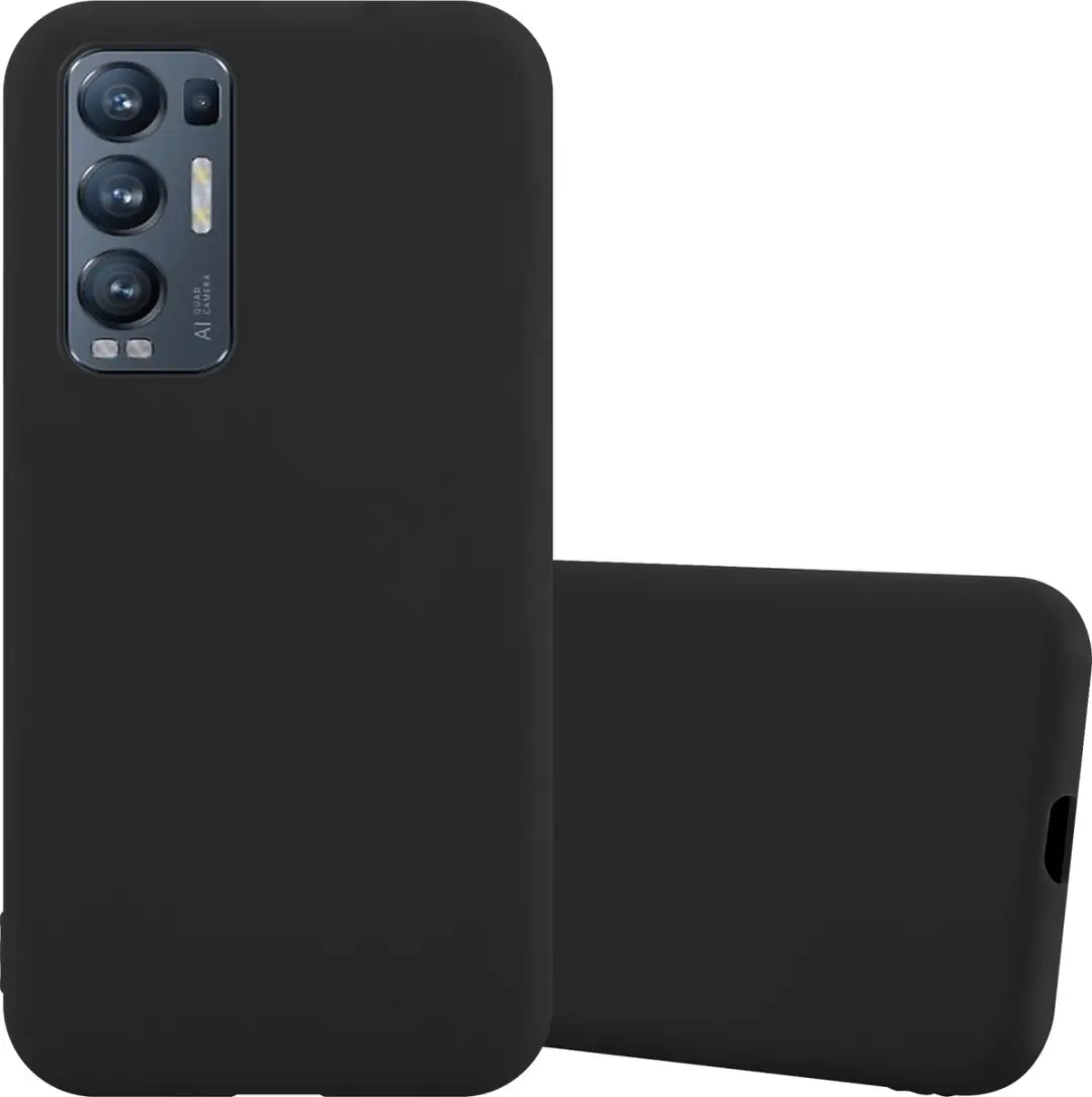 Cadorabo Hoesje geschikt voor Oppo FIND X3 NEO in CANDY ZWART
