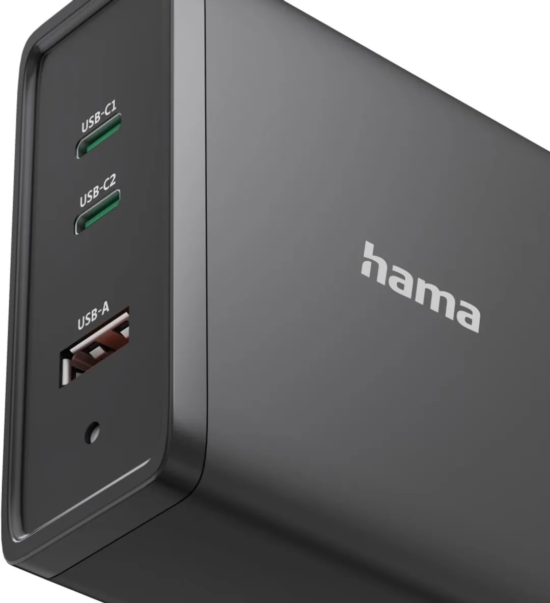 Hama GaN USB-C Oplader 140W 3 Poorten - Zwart