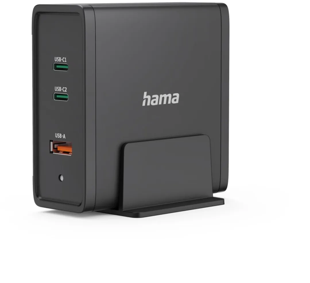 Hama GaN USB-C Oplader 140W 3 Poorten - Zwart - afbeelding 6 van 6
